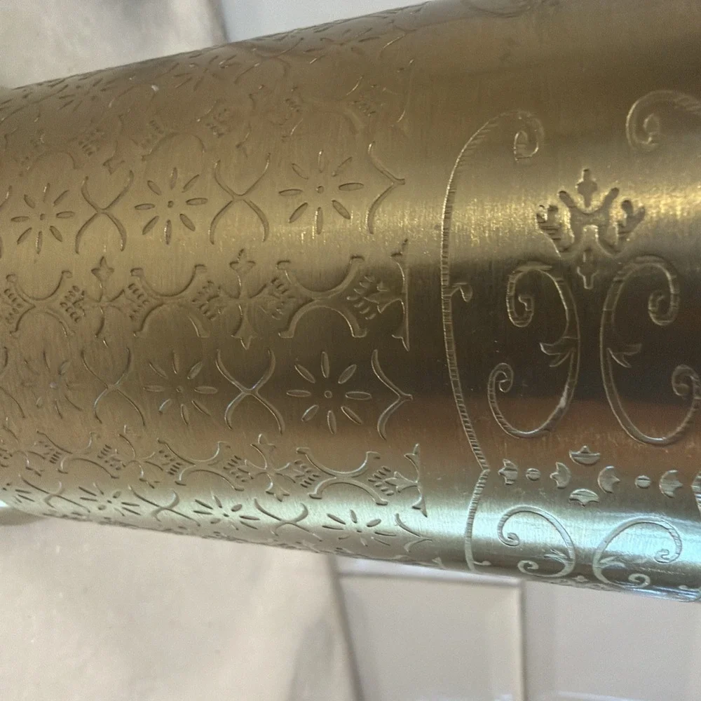 Opalhouse Toothbrush Or Pen Holder Gold Etched Design ES001